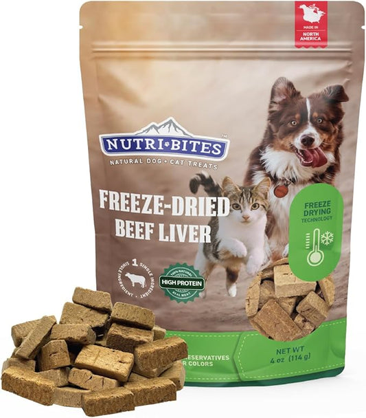 Nutri Bites Freeze Dried Treats (4 oz, Beef Liver)