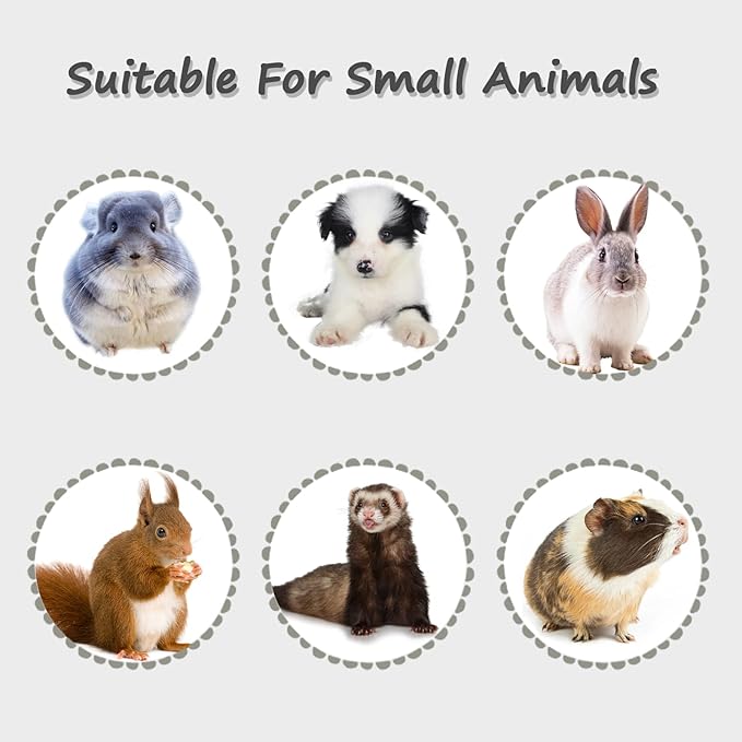 LOS ANDES No-Drip Water Bottle/Feeder for Guinea Pigs/Hamsters/Bunnies/Ferrets/Squirrel/Hedgehog/Other Small Pets, Weather Resistant Cage Water Bottles for Dogs/Cats, 18.5oz,Blue