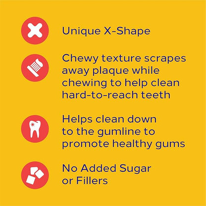 PEDIGREE DENTASTIX Large Dog Dental Treats Beef Flavor Dental Bones, 6.07 oz. Pack (7 Treats)