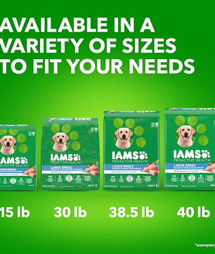 IAMS Proactive Health Large Breed Adult Dry Dog Food with Real Chicken, 30 lb. Bag