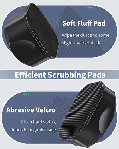 Pawfly 2 Inch Algae Scraper Aquarium Magnetic Brush Scratch-Free Scrubber for Nano Fish Tank Glass Cleaning, 2 Pack