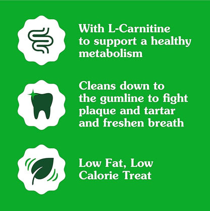 Greenies Weight Management Teenie Dog Dental Chews Weight Control Dog Treats, 27 oz. Pack (96 Treats)