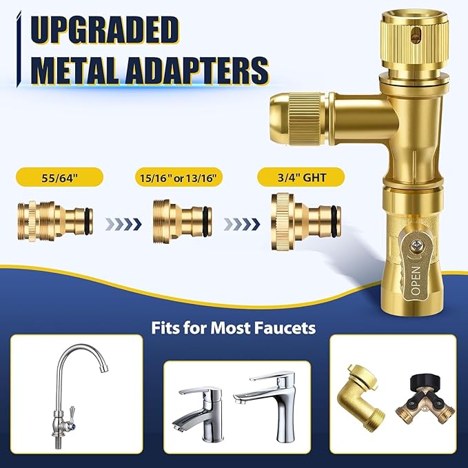 GADFISH Gravel Vacuum for Aquarium Water Changer Fish Tank Cleaning Tools, Siphon Universal Quick Pump Aquarium Water Changing (70ft)