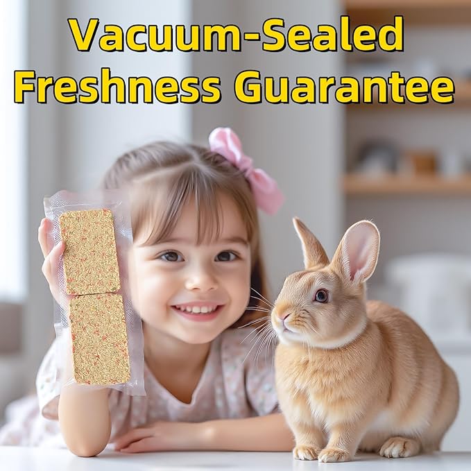 Rabbit Toys 20pcs 2 IN 1 Bunny Crisp Treat Guinea Pig Chew Snack for Cleaning Teeth Enrichment Timothy Hay Chips Hamsters Molar Food For Chinchilla Gerbil Rat Indoor Dental Care Boredom (8+12)