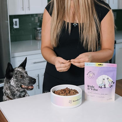 Superfood Dog Treats Salmon, Chicken or Beef Jerky Bars - Dog Treats for Snacks and Training – Made in USA - No Corn, Wheat or Soy – Poultry Free, 5oz or 16oz (Salmon (2 Lbs))