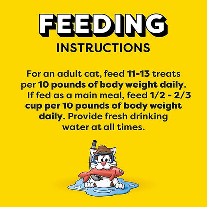 Temptations Classic Crunchy and Soft Cat Treats, Savory Salmon Flavor, 16 oz. Tub