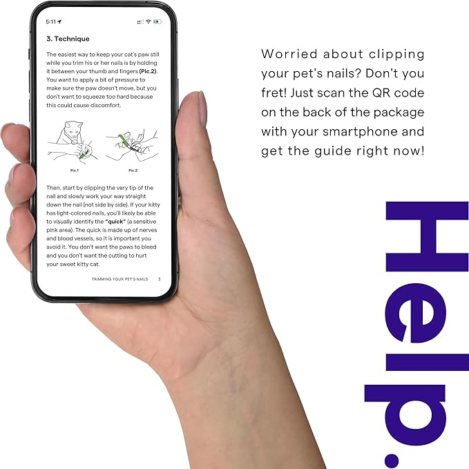 Cat Nail Clipper & Trimmer for Indoor Cats Kitten Puppy Rabbit Small Dog Bird - Professional Pet Grooming Tool for Safe Claw Care - Easy for Home Use for Beginners - Ebook Guide