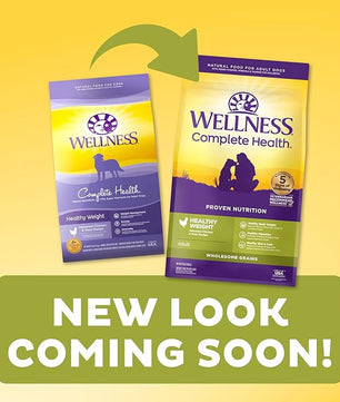 Wellness Complete Health Dry Dog Food with Grains, Natural Ingredients, Made in USA with Real Meat, All Breeds, For Adult Dogs (Healthy Weight - Chicken & Potatoes, 26-Pound Bag)