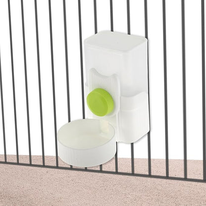 Rabbit Water Bottle, 35oz Large Capacity, Hanging Automatic Food Dispenser, for Small Animals Guinea Pig Ferret Cage Accessories Green