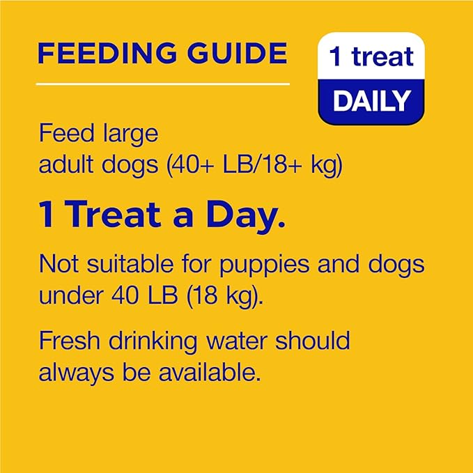 PEDIGREE DENTASTIX Large Dog Dental Treats Beef Flavor Dental Bones, 6.07 oz. Pack (7 Treats)