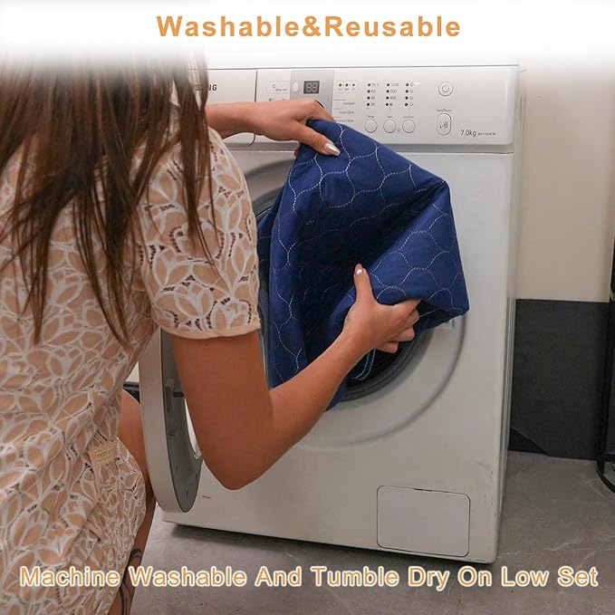 2Pack Dog Pads Washable 53”x65”, Extra Large Puppy Pads Waterproof, Super Absorption, Anti Skid Whelping Pad for Puppy Pen