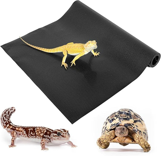 REPTI ZOO Reptile Substrate Mat Terrarium Carpet, 118" x 23.6" Non-Adhesive Reptile Terrarium Bedding Substrate Liner, Reptile Tank Accessories for Bearded Dragon,Leopard Gecko,Lizard,Tortoise