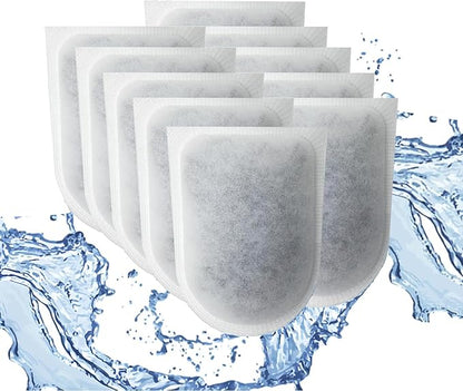 10Pack Carbon Filters for Aquariums, Fits Whisper EX Filters, Compatible with Whisper EX30/EX45/EX70 Filters,Large Carbon Filter Cartridges