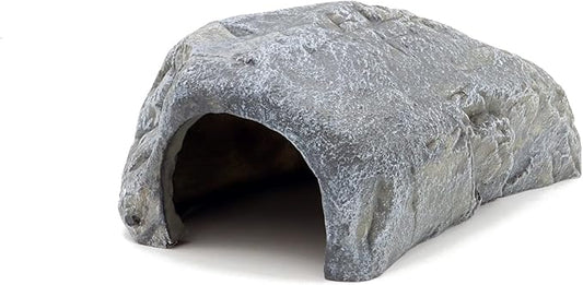 JIHAQUA Reptile Rock Reptile Hide Cave Hideout Terrarium Habitat Decor Ornament Shelter (Style B)