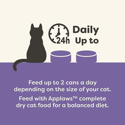 Applaws Natural Wet Canned Cat Food, Limited and Natural Ingredients, High Protein with No Artificial Additives, Fish Selection Variety Pack in Broth (12 x 2.47oz Cans)