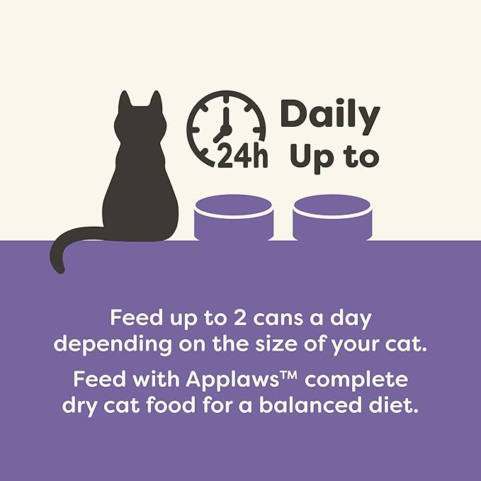 Applaws Natural Wet Canned Cat Food, Limited and Natural Ingredients, High Protein with No Artificial Additives, Chicken Selection Variety Pack in Broth (12 x 2.47oz Cans)