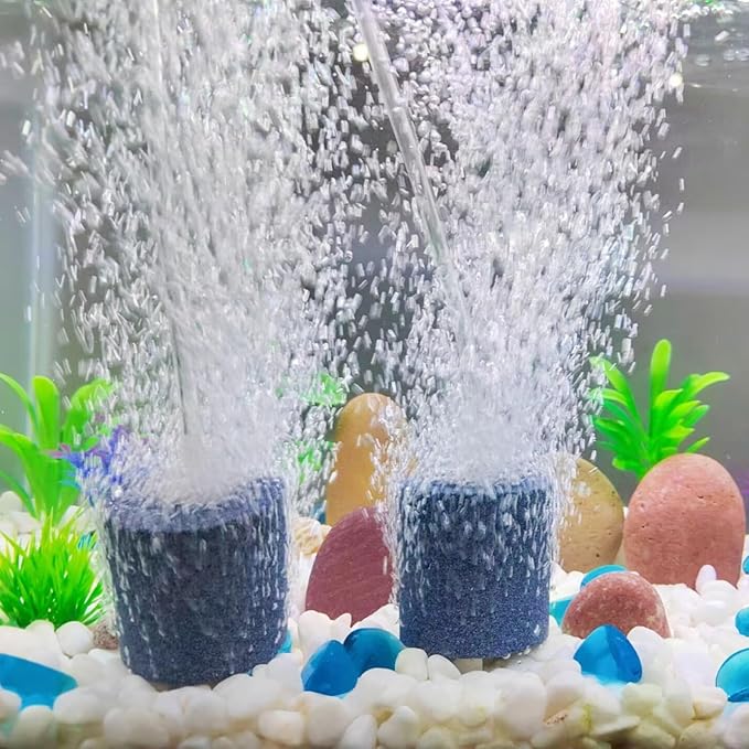 AQUANEAT Aquarium Air Stones 2x2 inch 4 Pack, Aerator Bubble Diffuser, Air Pump Accessories for Hydroponic, Pond, Aquarium Fish Tank