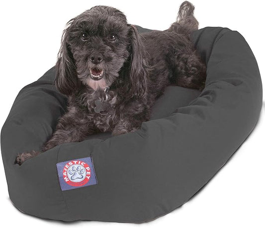Majestic Pet 24 inch Gray Bagel Dog Bed Products