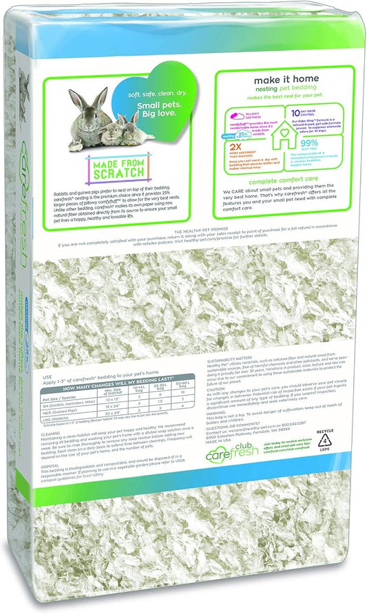 carefresh® White Nesting Small pet Bedding, 23L (Pack May Vary), White Nesting, 23L, 23 L