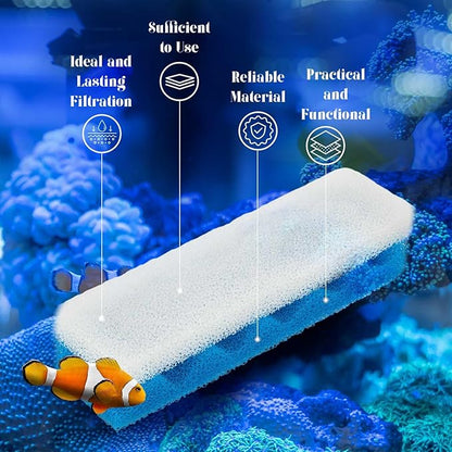 32 Pcs Compatible with Fluval 406/407 Filter Media Canister Filter Maintenance & Replacement Media Kit, Including Mesh Bags Quick Clear/Water Polishing Pads, Silicone Lubricant