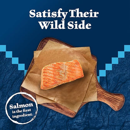 Blue Buffalo Wilderness High Protein Crunchy Cat Treats, Made with Natural Ingredients, Tasty Salmon Flavor, 2-oz Bag (Pack of 12)
