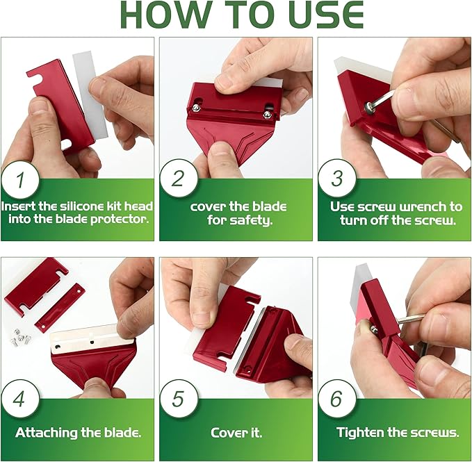 24.5’’ Professional Algae Scraper, Aquarium Blade Cleaner with 10 Pcs Replaceable Blades Stubborn Algae, Suitable for Water Tank Size Above 30 Gallons