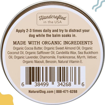 Natural Dog Company Skin Soother Bundle, Includes 2oz Tin + 0.15oz Stick, All Natural Healing Balm for Dogs, Relieves Dry, Itchy Skin, Treats Skin Irritations, Wounds, Hot Spots, Dermatitis