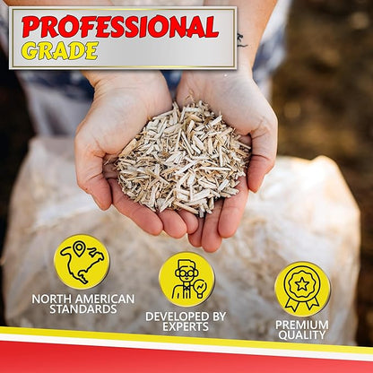 Hemp Bedding for Chicken Coop, Small Animal Litter for Guinea Pig, Hamster, Bunny Rabbit, Snake, Ferret, Tortoise, Rat and More - Pine Wood Shavings Alternative for Chickens and Poultry (5cuft)