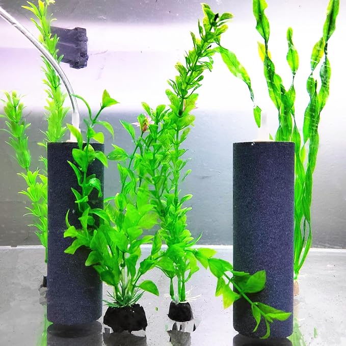 AQUANEAT Aquarium Air Stones 6x2 inch 2 Pack, Large Airstone, Aerator Bubble Diffuser, Air Pump Accessories for Aquariums, Hydroponic, Ponds and Fish Tanks