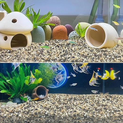 10LB Coarse Sand,Colored Rocks Pebbles, Quartz Sand for Cactus Bonsai, Succulent Plant Bonsai Paving, Vase Filling Decoration, Natural Sand for Fish Tank Decoration Paving(2-4mm)