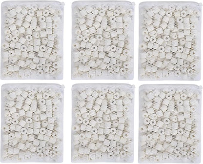 JIHAQUA Aquarium Bio Ceramic Rings 6 lbs Filter Media for Pond Fish Tank Canister Filter