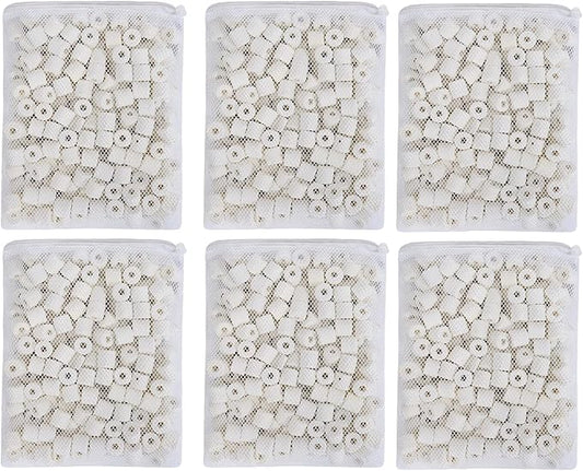 JIHAQUA Aquarium Bio Ceramic Rings 6 lbs Filter Media for Pond Fish Tank Canister Filter