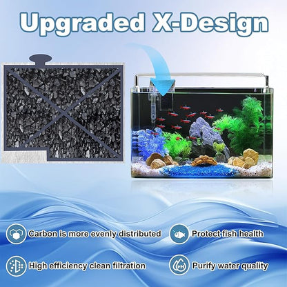 10 Pack Medium Filters Cartridges Compatible with Aqueon QuietFlow LED PRO Power Filter Size 10, E Internal Power Filter Size 20,10 Gallon Fish Tank