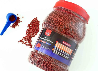1kg Parrot Pellets Food Color-Enhancing Red Parrot Cichlid Fish Feed Food (1 kg Parrot Fish Pellets)