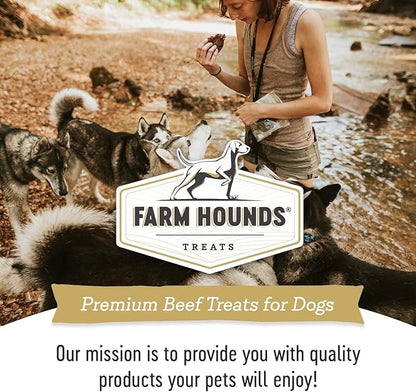 Farm Hounds - Beef Jerky - Premium Natural Jerky for Dogs - 100% Humanely Raised Cattle - Break-to-Size - Great for Training & Treats - No Fillers - Made in USA - 3.5 oz - 2 Pack