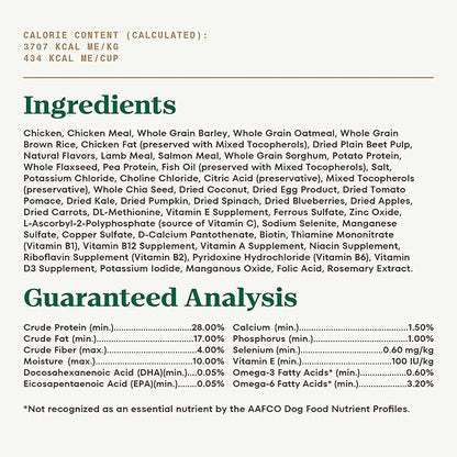 Nutro Ultra High Protein Dry Puppy Food, Trio of Proteins from Chicken, Lamb and Salmon, 3.5 lb Bag