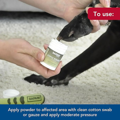 Coastal Pet Safari Pet Styptic Powder - Blood Clotting Powder for Pet and Dog First Aid Kit and Grooming - One Size