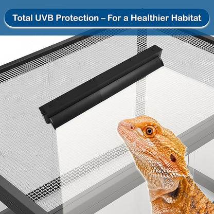 MRREPTILE T5 UVB Reptile Light Fixture Kit – 8W High-Output 10.0 UVB Bulb for Bearded Dragons, Turtles & Lizards – Liner UVA/UVB Lighting for Basking & Vitamin D3 Synthesis