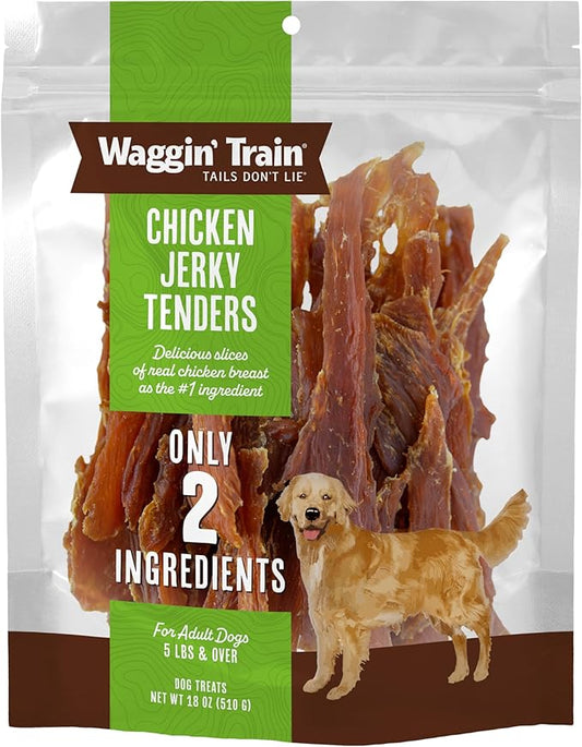 Waggin' Train Limited Ingredient, Grain Free Dog Treat; Chicken Jerky Tenders - 18 oz. Pouch