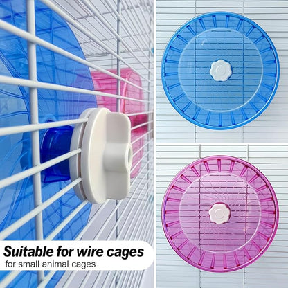 Hamster Wheel,Silent Wheel,Super Silent Hamster Exercise Wheels,Silent Hamster Wheel,Adjustable Stand Hamsters Exercise Wheels,Quiet Rat Wheel (Φ 5.5 inch, Blue)