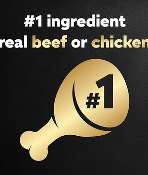Cesar Wet Dog Food Classic Loaf in Sauce Beef Recipe, Filet Mignon, Grilled Chicken and Porterhouse Steak Variety Pack, 3.5 oz. Easy Peel Trays (24 Count, Pack of 1)