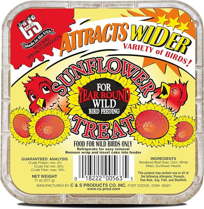 C&S Sunflower Suet Treat 11 Ounces 8 Pack