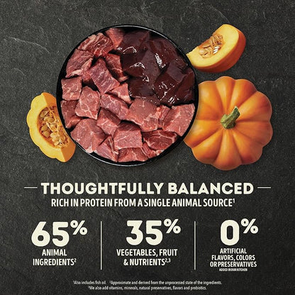 ACANA Singles Limited Ingredient Grain Free High Protein Dry Dog Food Beef & Pumpkin Recipe 13lb Bag