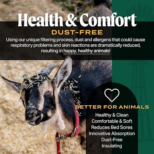 FarmStraw Coarse Cut, 3 cu ft (25 lbs) – All-Natural Wheat Straw Animal Bedding for Homesteads, Hobby Farms, and Small Pets – Absorbent, Fluffy & Insulative – Sustainably Sourced