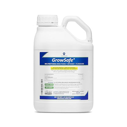GrowSafe Bio-Pesticide, Organic and Natural Miticide, Fungicide and Insecticide (1.45 Gal)