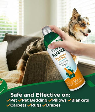 Vet's Best Natural Flea and Tick Easy Spray for Dogs – Cotton Spice Scent – Natural Flea & Tick Prevention – Kills Pests on Contact – Plant-Based Formula – Made in USA – 14 oz