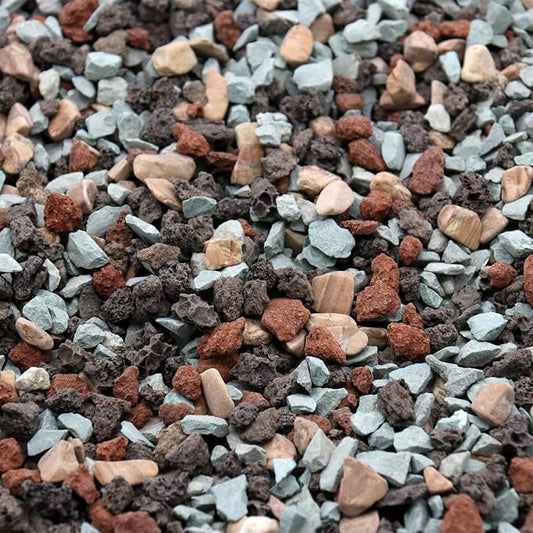 Volcanic Rock for Plants. Gritty Mix. Mixed Color Lava Rock. 1/5 Inch - 10 lbs for Potting Succulents, Pots, Plants, Gardening, Indoor, Crafting, Vase Fillers