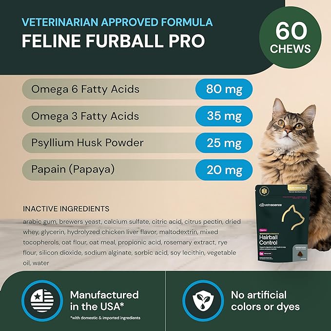 VetriScience Max Veterinary Strength Calm & Confident Chews - Stress Supplement for Pets - Supports Brain Function for Cats & Dogs - with Lemon Balm Extract, L-Theanine, Thiamine & More - 45 Count