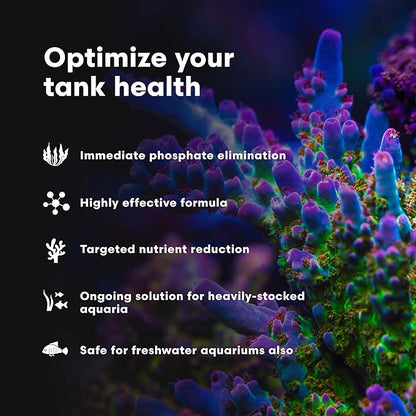 Brightwell Aquatics Phosphat-E Liquid Phosphate Remover for Marine Fish and Reef Aquariums - Aquarium Water Treatments, 5.28 GAL