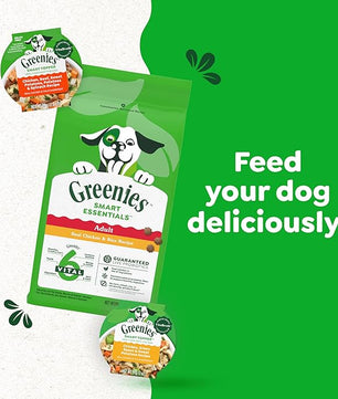 Greenies Smart Topper High Protein Wet Mix-in for Dogs, Chicken, Green Beans, and Sweet Potatoes Recipe & Chicken, Beef, Sweet Potato & Spinach Recipe Variety Pack, 20 Trays of 2oz.